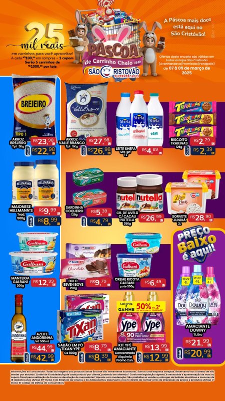 OFERTAS DESTE FIM DE SEMANA DO SÃO CRISTÓVÃO SUPERMERCADOS - 07/03 a 09/03