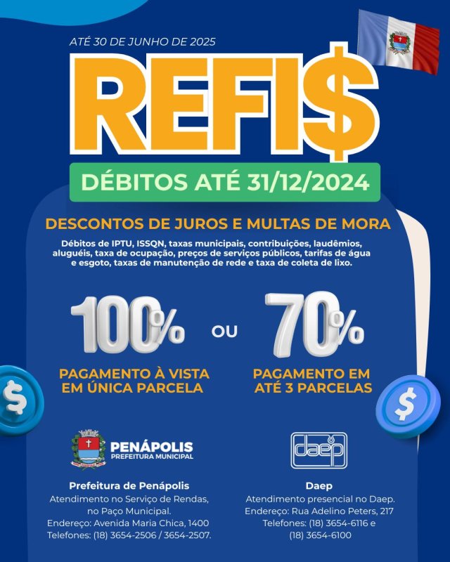 Programa oferece descontos de até 100% para regularizar impostos atrasados