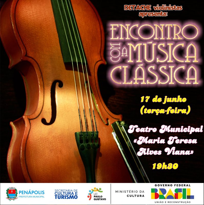 Teatro Municipal receberá concerto de música clássica nesta terça-feira