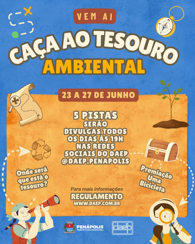 Daep promove caça ao tesouro ecológico em comemoração ao Dia Mundial do Meio Ambiente