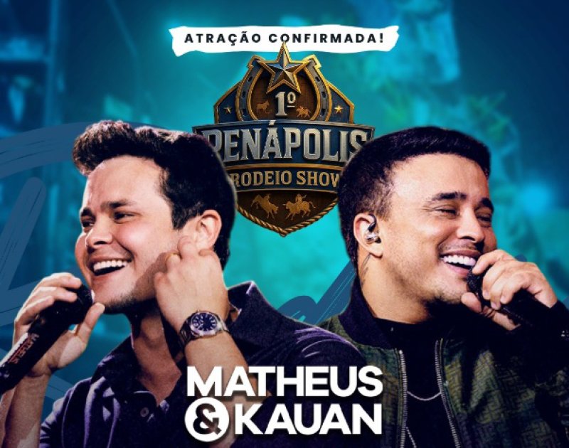Matheus e Kauan é a segunda dupla confirmada para o Penápolis Rodeio Show