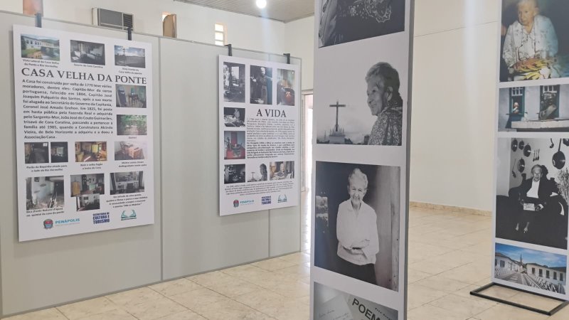 1ª Semana Cultural Cora Coralina: exposição sobre vida e obra da escritora está aberta à visitação gratuita
