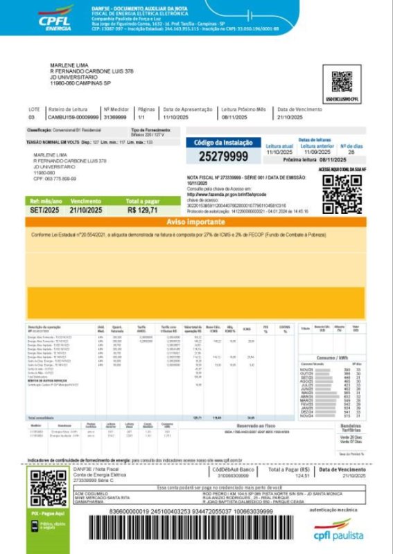 Clientes da CPFL Paulista terão conta de energia em novo modelo a partir de 1º de outubro