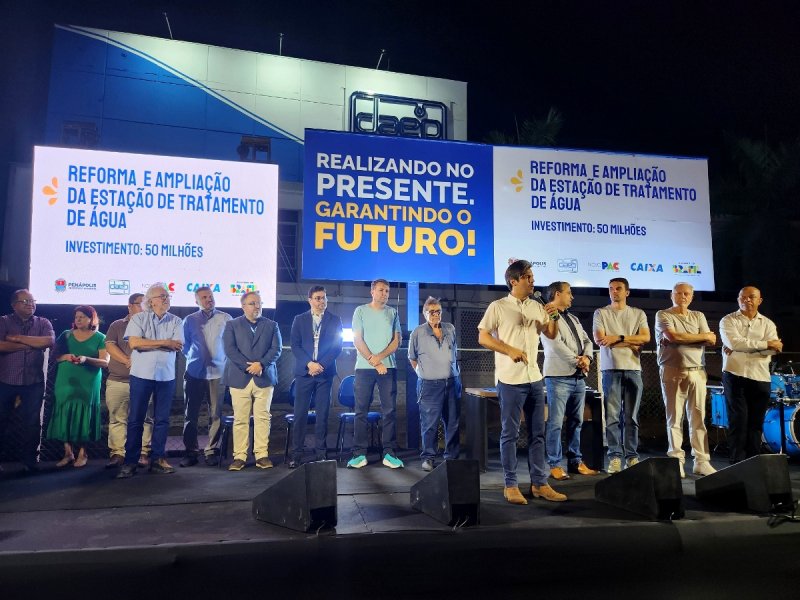 Nova Estação de Água: importância da obra é destacada durante evento comemorativo