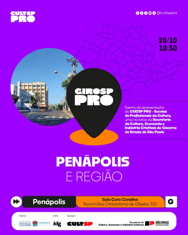 Secult convida artistas e gestores culturais para o GIRO PRO dia 28