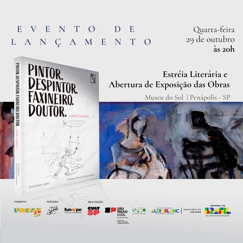 Noite de arte: lançamento de livro e exposição acontecem nesta quarta-feira no Museu do Sol