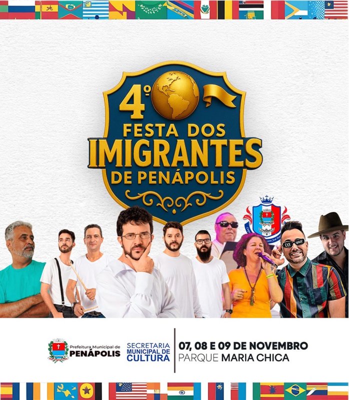 Penápolis realiza 4ª Festa dos Imigrantes de 07 a 09 de novembro