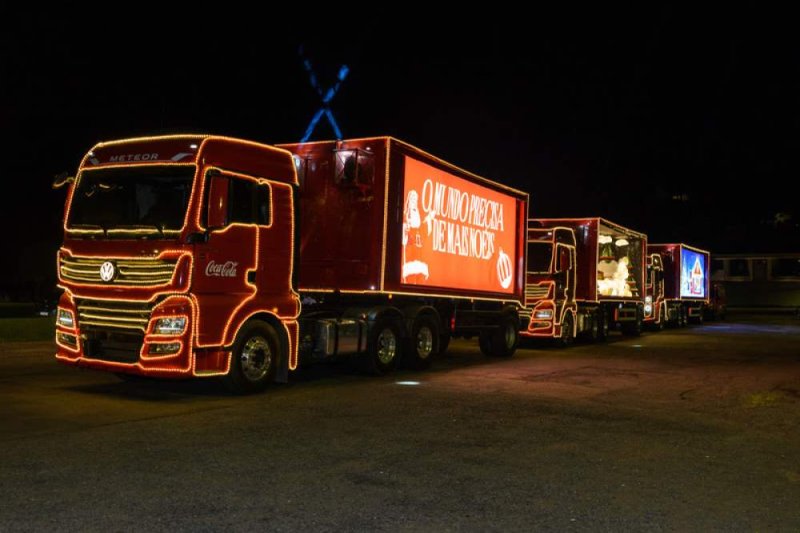 Caravana de Natal da Coca-Cola passará por cidade da região em 14 de dezembro