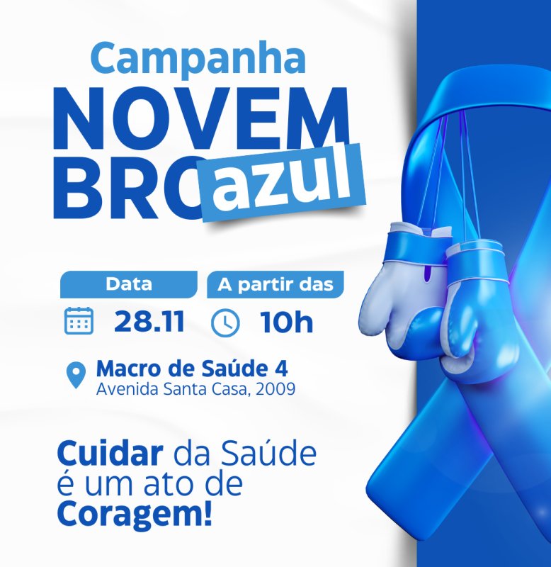 Novembro Azul: Macro IV convida homens para ação especial dia 28