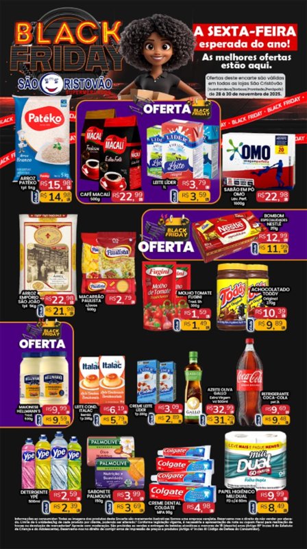 PRINCIPAIS OFERTAS DESTE FIM DE SEMANA DO SÃO CRISTÓVÃO SUPERMERCADOS - 28/11 a 30/11