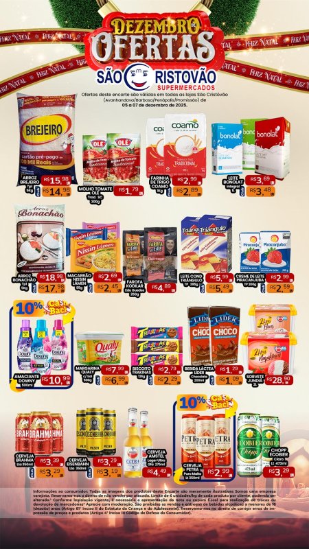 PRINCIPAIS OFERTAS DESTE FIM DE SEMANA DO SÃO CRISTÓVÃO SUPERMERCADOS - 05/12 a 07/12