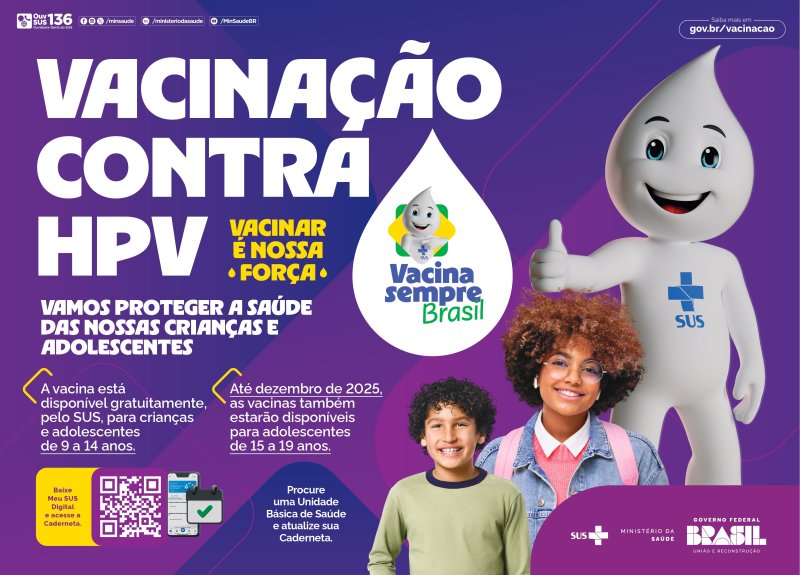 Últimos dias: vacinação contra HPV para jovens até 19 anos termina dia 30