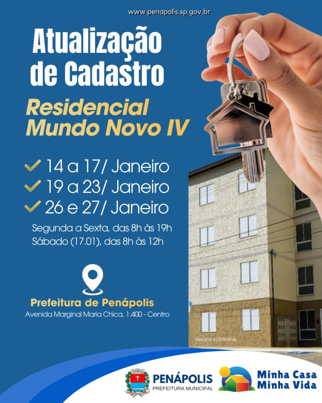 Programa Minha Casa, Minha Vida: famílias cadastradas devem atualizar informações