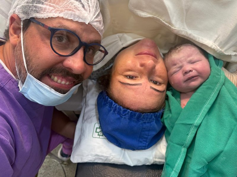 Clara é a primeira bebê nascida em 2026 na Santa Casa de Penápolis