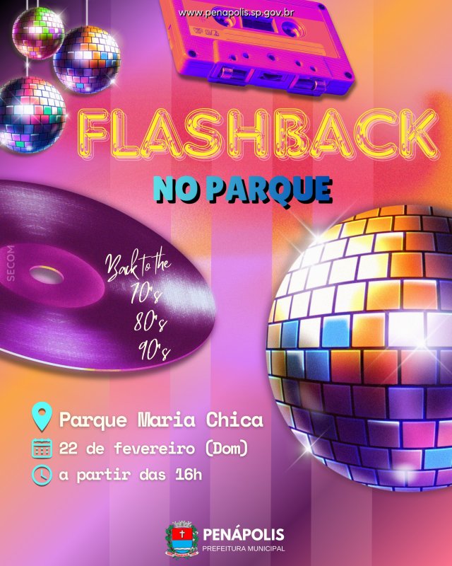 Neste domingo tem Flashback no Parque Maria Chica