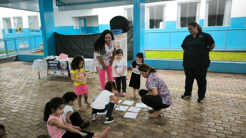 UBS Tropical realiza trabalho educativo no Ceim Cecília Meireles