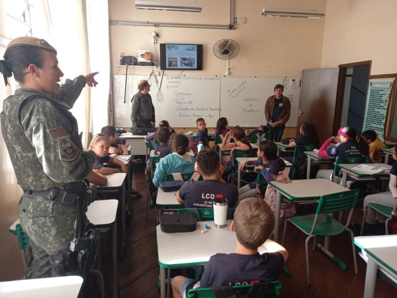 PM Ambiental realiza atividade de educação para alunos em Penápolis