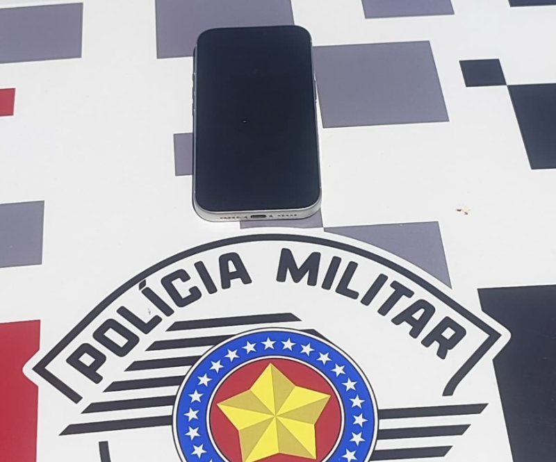 Polícia Militar recupera celular furtado e detém suspeito em Santópolis do Aguapeí