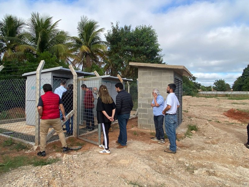 Conselho Gestor de Saneamento Ambiental visita obras finais do novo poço profundo do Daep