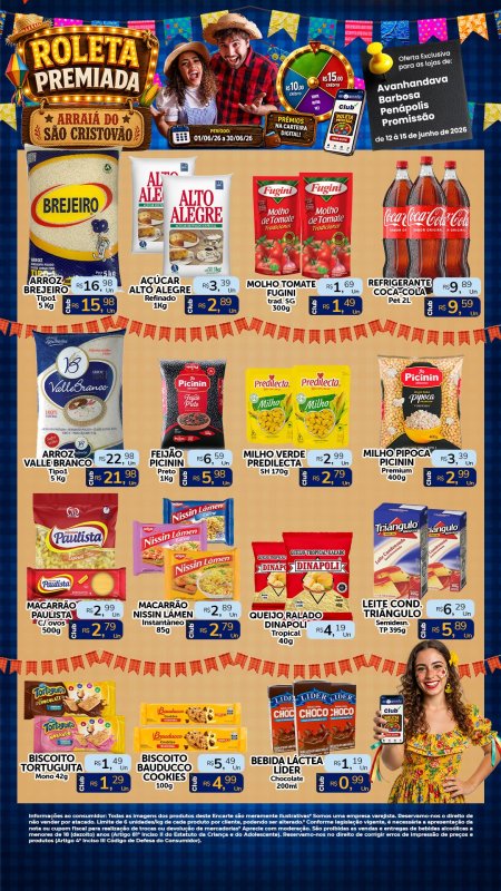 PRINCIPAIS OFERTAS DESTE FIM DE SEMANA DO SÃO CRISTÓVÃO SUPERMERCADOS - 12/06 a 15/06
