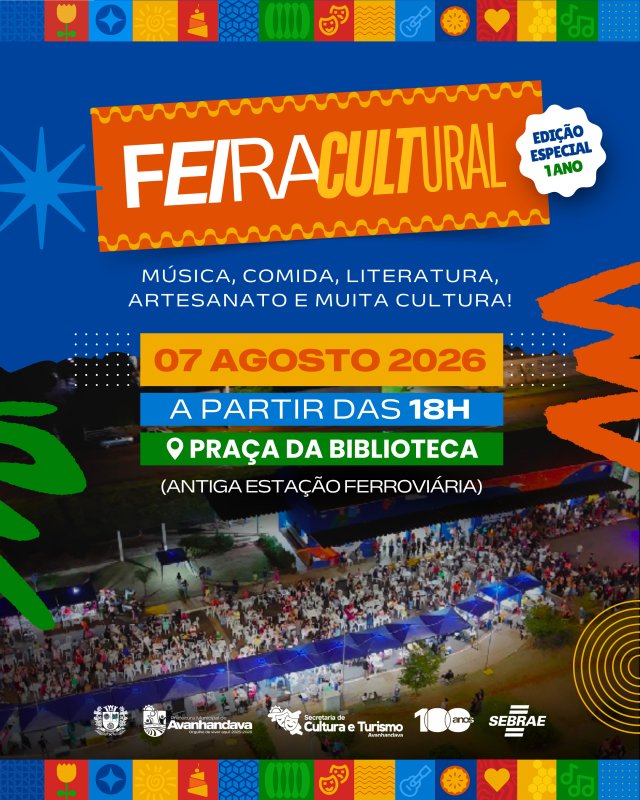 Feira Cultural celebra 1 ano com edição especial nesta sexta-feira em Avanhandava