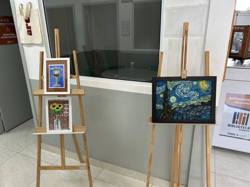Artesanato e Pintura é a nova Exposição da Biblioteca Funepe