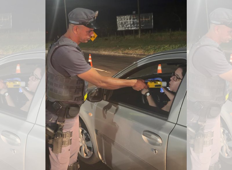 Operação Direção Segura flagra dez motoristas por alcoolemia na Marechal Rondon em Glicério