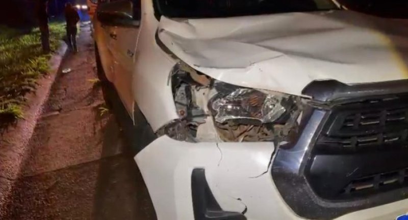 Região: pedestre morre após ser atropelado por caminhonete na BR-153