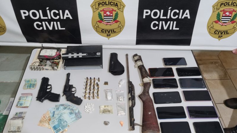 Operação conjunta da Polícia Civil e BAEP prende dois homens por tráfico em Penápolis