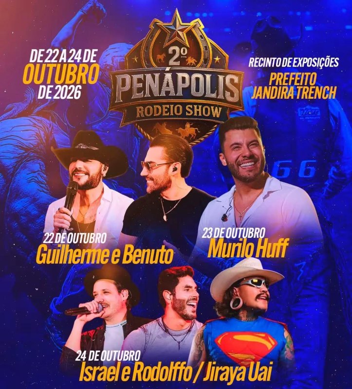 2º Penápolis Rodeio Show promete agitar semana de aniversário da cidade