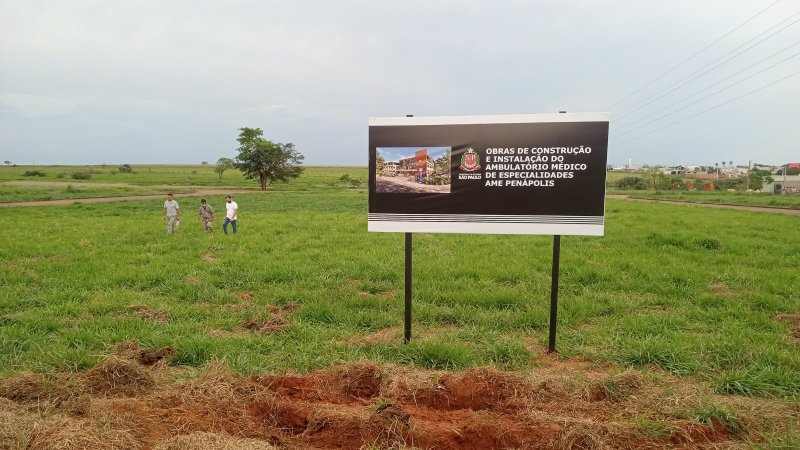 Construção do AME de Penápolis entra na fase inicial com trabalhos no terreno
