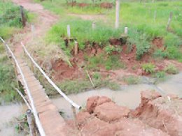 Galinari: Ponte com 4 anos sem passagem é reclamada por Tiquinho