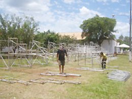 Recinto de Exposições tem grande estrutura montada para o Carnaval