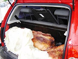 Carne imprópria para consumo é apreendida em rodovia