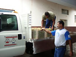 Promissão: Cozinha Piloto recebe alimentos de assentamento