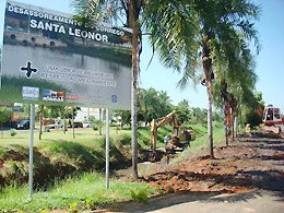 Córrego: Daep inicia obras de desassoreamento do Santa Leonor