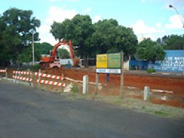 Retomada construção da ponte sobre o Maria Chica