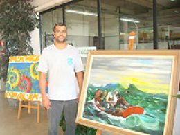 Paço Municipal recebe exposição de telas