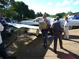 Avião é escoltado por aeronave da FAB até Penápolis