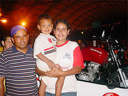 Sorte: Moradora do São Francisco ganha moto