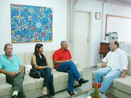 Prefeito João Luís recebe presidente estadual da CUT