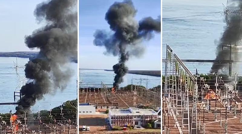 Explosão em transformador provoca incêndio em usina hidrelétrica em Ilha Solteira