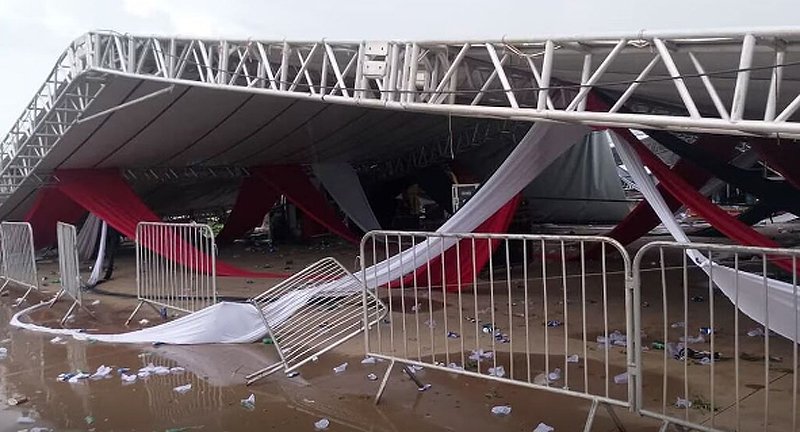 SP: Uma pessoa morre e 40 se ferem em queda de estrutura durante festa