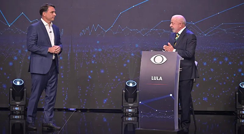 Lula e Flávio fazem primeiro debate das eleições na TV Band