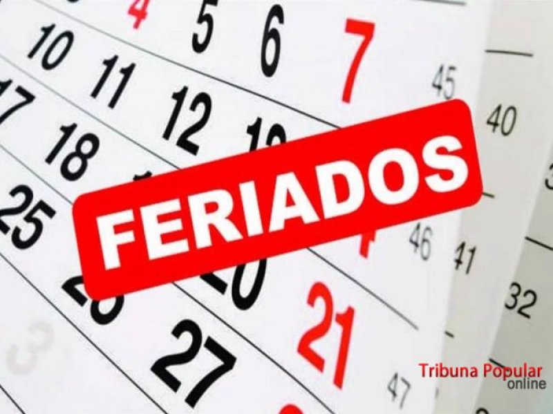 Ano novo terá 11 feriados nacionais em dias de semana