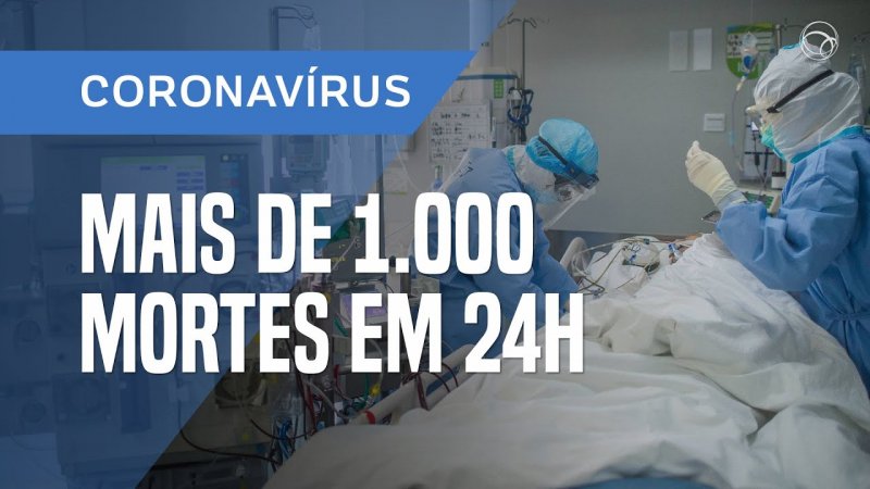 Covid-19: Brasil registra 1.001 mortes em 24h e passa Rússia em número de casos